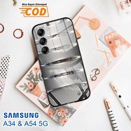 Softcase Glass Kaca SAMSUNG A34 & SAMSUNG A54 (5G) - Case Handphone SAMSUNG A34 & SAMSUNG A54 (5G) [