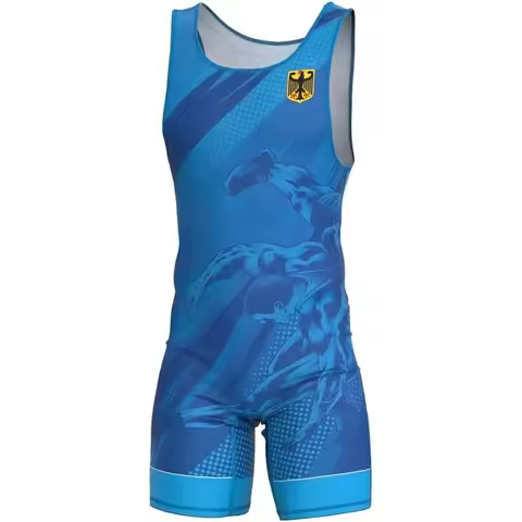 Mens Wrestling Singlet Uniform Advanced Singlets Clothing Train Wrestling Gear Running Speedsuit Spo
