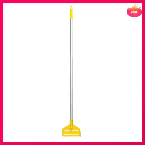 ABYP Wet Mop Head Replacement Holder For Industrial Floor Cleaning- Commercial Mop Handle, 60" For I