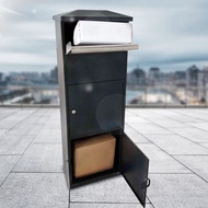 Vertical Household Mailbox Outdoor Receiving Box European Villa Pastoral Retro Private Mailbox Rainp