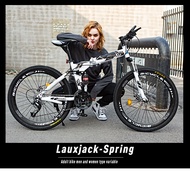 21-speed Mountain folding trail bike 24/26 inch dual shock absorption integrated wheel variable speed scooter Men&amp;women