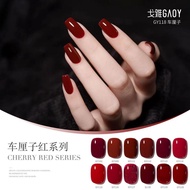 Gaoy 11ML Cherry Red Series Gel Nail Polish Soak Off UV LED Nails Gel Manicure Predicure Nail Art 戈雅