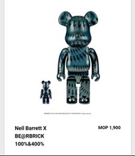 Neil Barret 400%+100% 500% 澳門 bearbrick be@rbrick Macau 積木熊