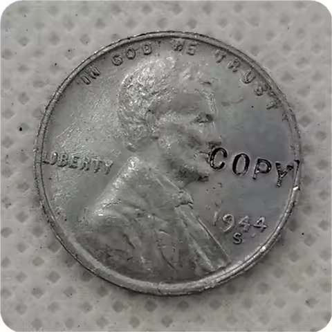 COPY REPLICA USA 1944,S,D Steel Lincoln Wheat Cent Penny COPY Challenge Pocket Coins Christmas Gifts