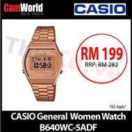 General Women B640WC-5ADF Gold Stainless Steel Band Digital Watch