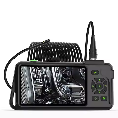 5'' IPS Screen Endoscope Single Dual Triple Lens 1080P Split Design IP67 Borescope Autofocus 8mm 192