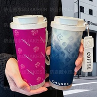 Overlord Tea Ji Water Cup Double Drinking Cup CHAGEE Merchandise Rose Pink Thermos Cup Large Capacit