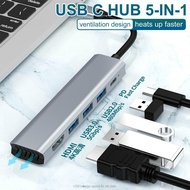 Type-C Expansion Dock 5in1 USB Hub to HDMI 4K Multi-function Docking Station HDMI USB3.0 USB2.0 PD