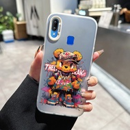 Case For VIVO Y91 Y91i Y93 Y95 Y91s Y90 Y1s Cartoon Bear Transparent Mobile Phone Anti-Fall