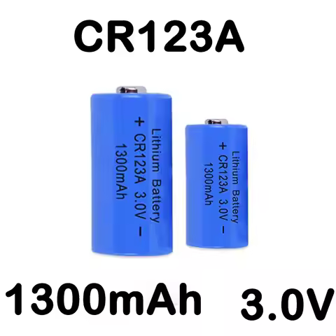 3V 1300mAh Lithium Battery 3 Volt CR123A Batteries Non-Rechargeable Battery for Digital Camera Wirel