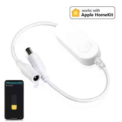 Mini Homekit WiFi Led Dimmer DC 5V 12V 24V Single Color LED Strip Controller Siri Voice Control for 