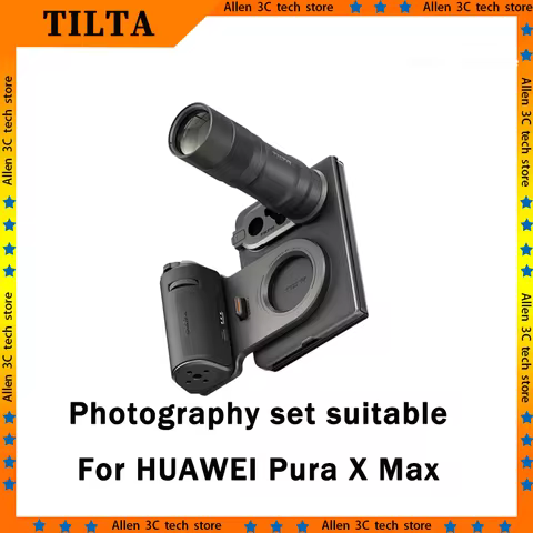 Tilta For Huawei Pura X Max 48H Phone Shooting Handle 333X Telephoto Lens Teleconverter Long Battery