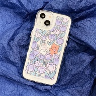 เคสไอโฟน Case สําหรับ iPhone 11 13 14 12 15 Pro Max 7 8 SE Plus XR X XS Plus ดอกไม้ดอกเล็ก เคส ดอกไม้ เคสโทรศัพท์มือถือ เคสโทรศัพท์