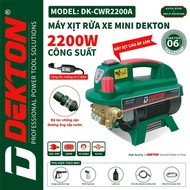 DEKTON DK-CWR2200A 2200W Pressure Washer - Electric Leak-Proof Switch - 150Bar Pressure - 2-Stage Ga