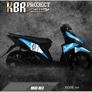 Mio m3 striping code 00 motorcycle sticker