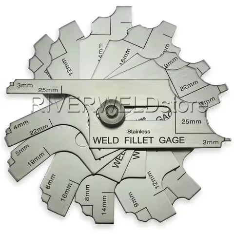 7piece Fillet Weld Set Gage RL Gauge Welding Inspection Test Ulnar Metric