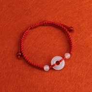 feng shui lucky charm 2024 bracelet Agate Chalcedony Peace Bracelet lucky charm bracelet for 2024bra