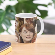 Emma stone collage Glass Mug