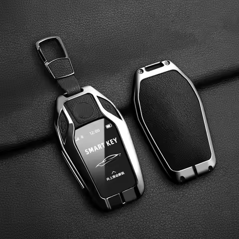 Goat Leather Zinc Alloy Car Key Case for BMW 7 Series 730li 740li 535L E6 Series X3 X4 X5 I8 Key Cas