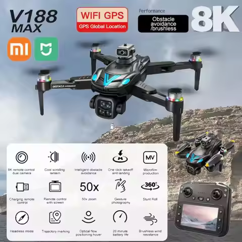 Xiaomi Mjia V188MAX Drone 8K 5G Professional HD Aerial Photography Remote Control Aircraft 4K Four-a
