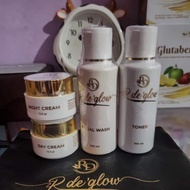 Paket Skincare Rd Gold /Rde Glow (RINNA DIAZELLA) original / Pemutih - RDE GLOW, facial wash