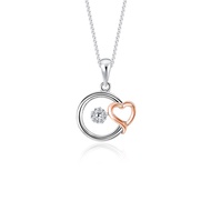 SK Jewellery Radiant Love Circle 10K White Gold Pendant