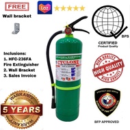 HFC-236 FA 10lbs Fire Extinguisher HFC 236 CYCLONE FREE wall bracket