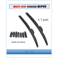 AUDI A4 B6 2000 - 2003 MULTICLIP SILICON WIPER SIZE-22''+22''