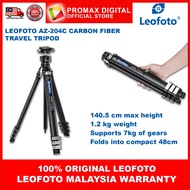 LEOFOTO AZURE TRIPOD AZ-204C and L25R BALLHEAD CARBON FIBER TRAVEL TRIPOD