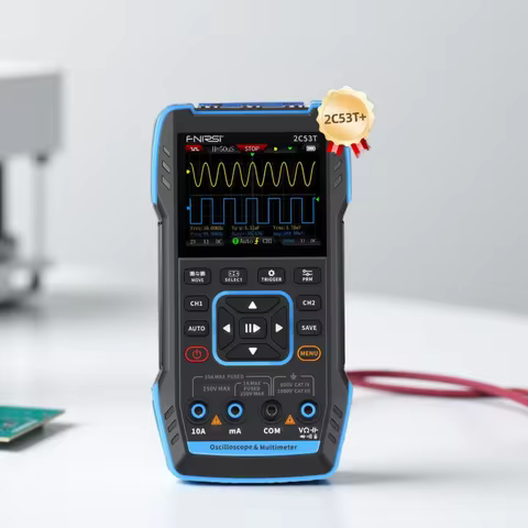 FNIRSI 2C23T 2C53T Upgrade 50MHz Handheld Digital Oscilloscope Multimeter Signal Generator 3 in 1 Du