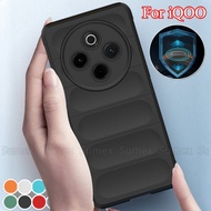 Shockproof Silicone Case For iQOO Z10 5G Plain Soft TPU Phone Casing Simple Solid Color Camera Lens 