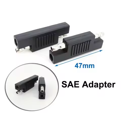12/24V Solar Panel SAE male head Polarity Reverse Adapter Connector Battery Power Charger For Quick 