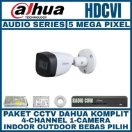 DAHUA CCTV PACKAGE 5MP COLORVU COLORFUL 4 CHANNEL 1 CAMERA TURBO HD