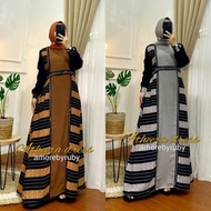 ATHEERA DRESS AMORE BY RUBY GAMIS MOTIF MANIK SWAROVSKY KONDANGAN