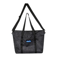 【KAVU】Traveller 防潑水旅行袋 黑色等高線 #9456