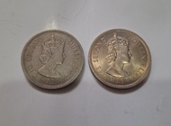 香港1圓硬幣(舊版) 1960年……2個