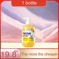 Anti-mite and anti-itching shower gel 500ml sulfur mite shower gel anti-mite and anti-acne shower ge