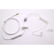 FBI Style Acoustic Tube Earphone Noise Reduce Compatible with iPhone Samsung HTC 3.5mm Mic