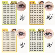 10 Rows Cluster Lashes Glue Free Eye End Lengthening Individual Lashes No Glue Needed Cat Eye Lashes