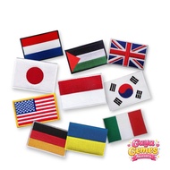 Embroidered World Country Flag Patch | Sewing Emblem Patch Iron-on/ | Tactical Accessories Bag Jacke