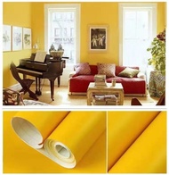 WALLPAPER STICKER DINDING POLOS WARNA YELLOW,RED,PINK,GREEN