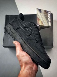 Nike Air Force 1 Low Valentine's Day Triple Black shoes