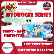 HYDROGEL Oppo A9 (2020 Version)/ Oppo A9/ Oppo A9x Front + Back Protector Pelindung Skrin