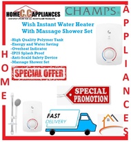 CHAMPS Wish Instant Water Heater(Massage Shower Set) With High Quality Polymer Tank And Energy and Water Saving / FREE EXPRESS DELIVERY