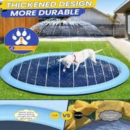 Extra Large 79 Inch Non-Slip Pet Splash Pad, Durable Water Spray Pool, Suitable For Summer Outdoor P