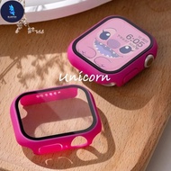 BF Tempered Glass+cover For Apple Watch 9 8 7 41mm 45mm 38mm PC bumper Screen Protector Case For iWa