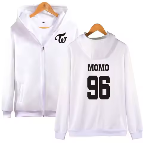 sisi 2233KPOP TWICE Album Zip Up Women/Men Hoodie Sweatshirt MOMO TZUYU NAYEON DAHYUN JUNGYEON SANA 