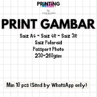 CUCI GAMBAR MURAH BERKUALITI | PRINT GAMBAR A4 / 4R / 3R / Polaroid