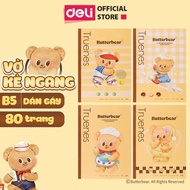 DELI X BUTTERBEAR Cute B5 Notebook for Student / HY202  [LIMITED EDITION]