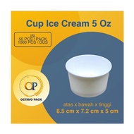 Paper Ice Cream Cup 5 Oz Cold Plain Dpe 5 Oz Ice Cream Paper Cup/